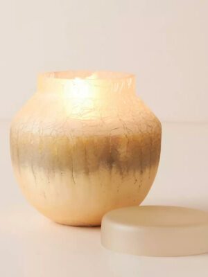 Large Glass Candle